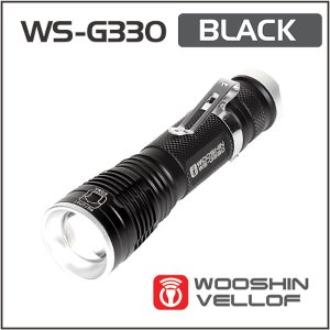 우신밸로프 WS-G330 LED 충전줌라이트 18650충전 휴대폰5핀 자전거라이트 손전등 1198루멘 최강밝기 CREE XML U2 후레쉬 충전 LED 충전랜턴