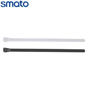 SMATO 스마토 릴리져블 타이 재생타이 케이블 정리 1봉 단위 150mm 200mm 250mm 300mm  백색 흑색 100개 단위