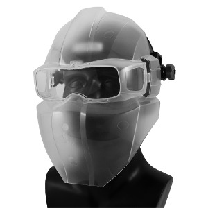 써보레 보안면 바이저 투명 안면보호 마스크 착용가능