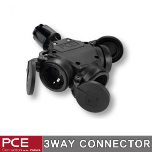 PCE 253622-sxs 3way connector 3way 콘넥타 IP44 250V 16A 3P 3구 방우형 콘센트