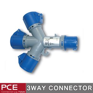 PCE 9432000 3way connector 3way 콘넥타 IP44 230V 16A 3P 3구 방우형 콘센트
