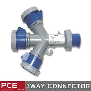 PCE 9432001 3way connector 3way 콘넥타 IP67 230V 16A 3P 3구 방우형 콘센트