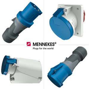 MENNEKES 메네키즈 유럽형 산업용 소켓 플러그 230V 63A 3P IP44 산업용 플러그 콘센트 커넥터