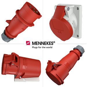 MENNEKES 메네키즈 유럽형 산업용 소켓 플러그 400V 16A 5P IP44 산업용 플러그 콘센트 커넥터