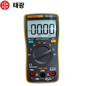 태광전자 TK-203 디지털 테스터기 전기테스터기 멀티테스터기 전류 전압 저항 측정기