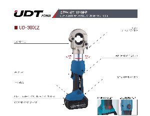 UDT 유압 압착공구 UD-300EZ압착기 유압압착기 충전식 유압 압착공구
