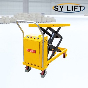 SY LIFT SET-350D 350kg 전동 이단형 테이블 리프트 운반구 핸드파레트