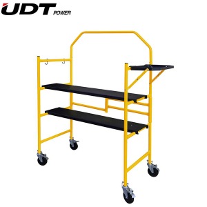 UDT UMT-10085X 이동식 작업대 4피트 발판 툴비계 스케폴딩 4.2피트 지름작업대 접이식 다용도 작업대