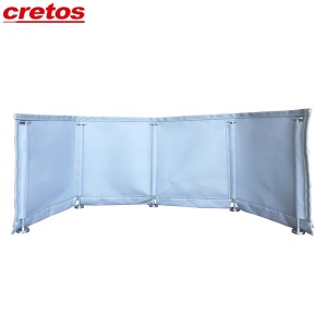 CRETOS 크레토스 용접바람막이 소형 대형 미그 알곤 용접용 자석부착 실리콘 코팅포