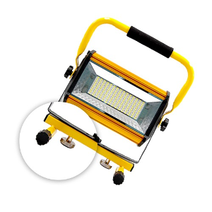 에이케이라온 충전식 LED 휴대용 투광기 150W 자석받침대 RAK-CP250M